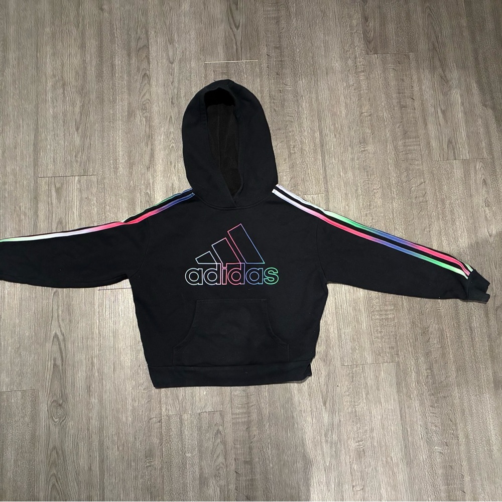 Girls Adidas Hooded Sweatshirt